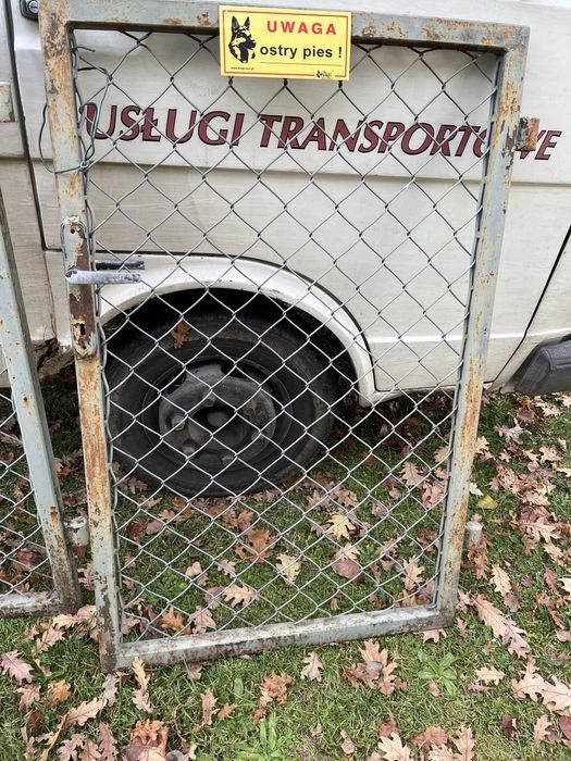 Brama wjazdowa na dzialke tymczasowa