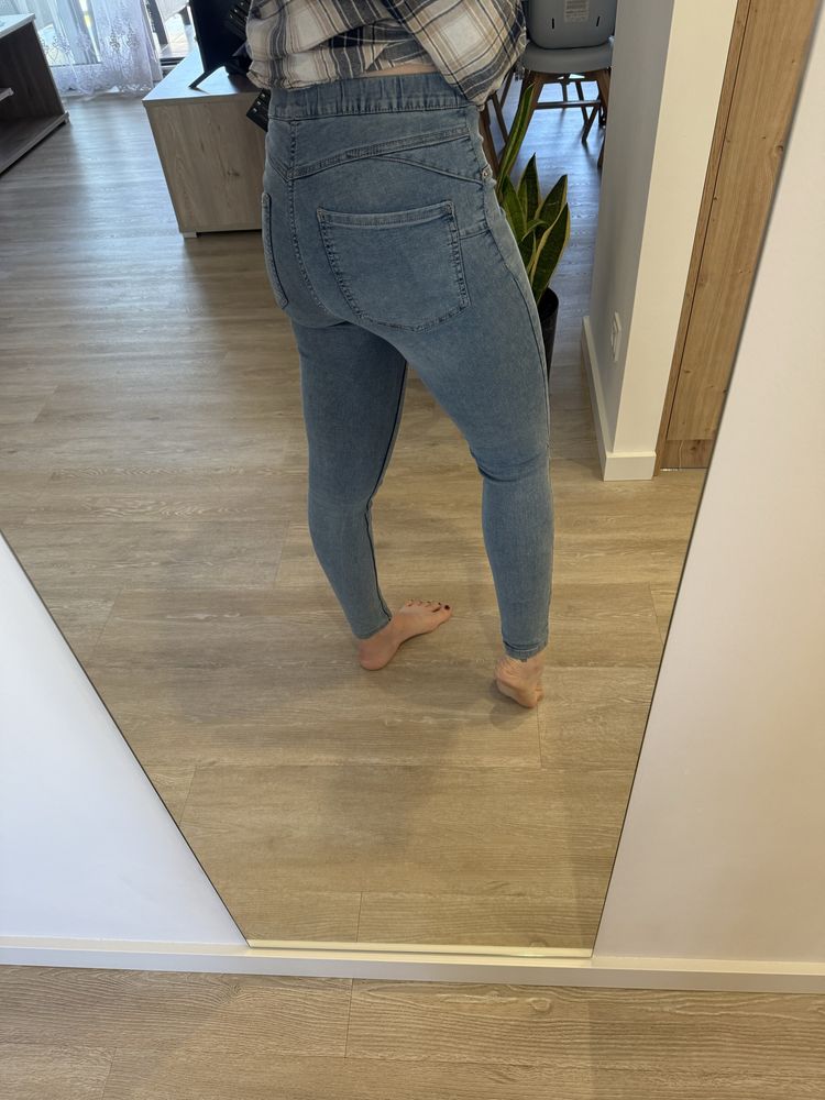 Dżinsy skinny sinsay niebieskie r M