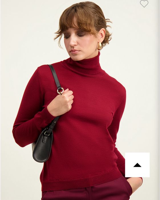 Golf sweter wełna merino rozm. S