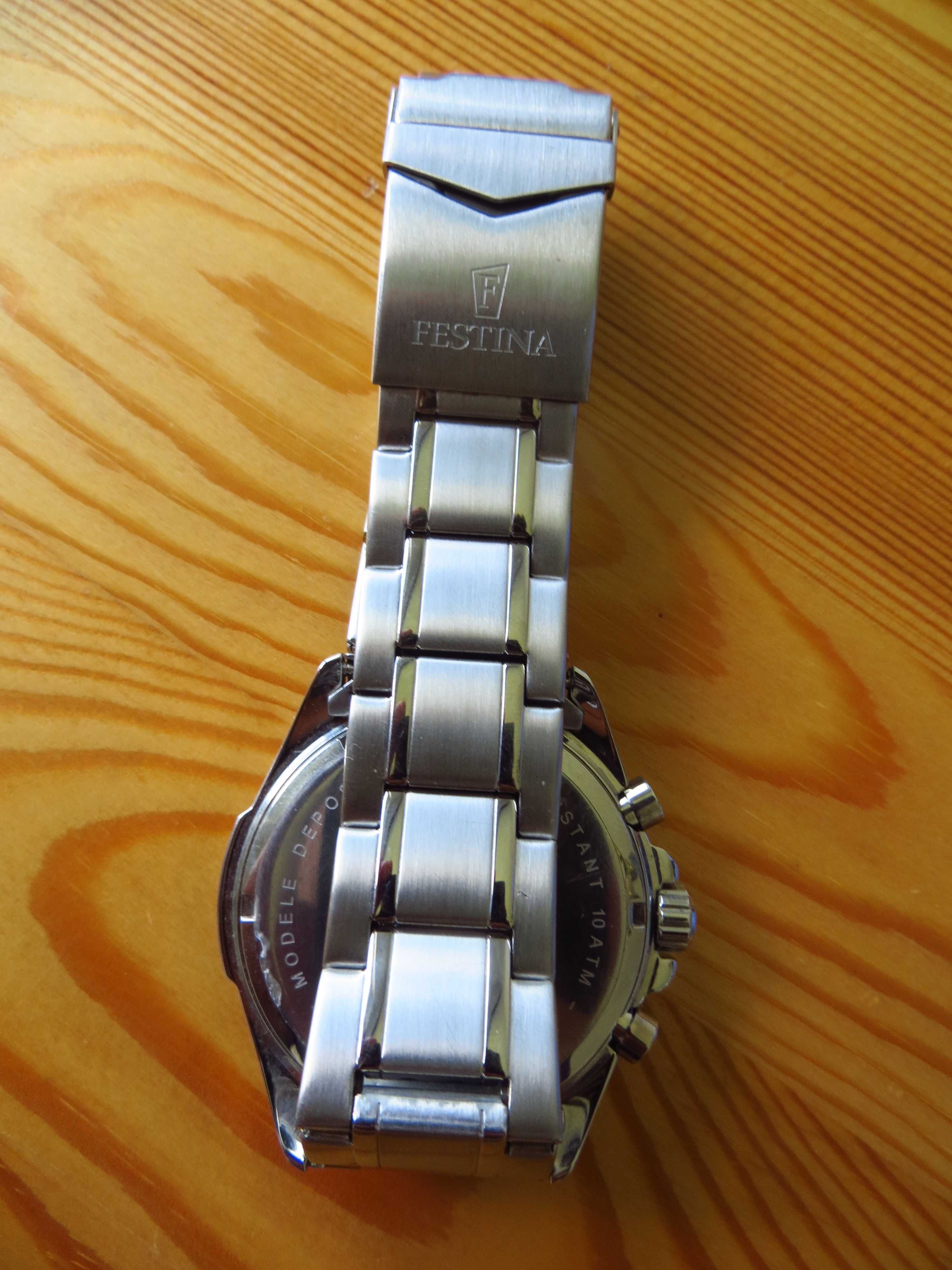 Zegarek Festina szwajcarski stal 316 nowy edifice