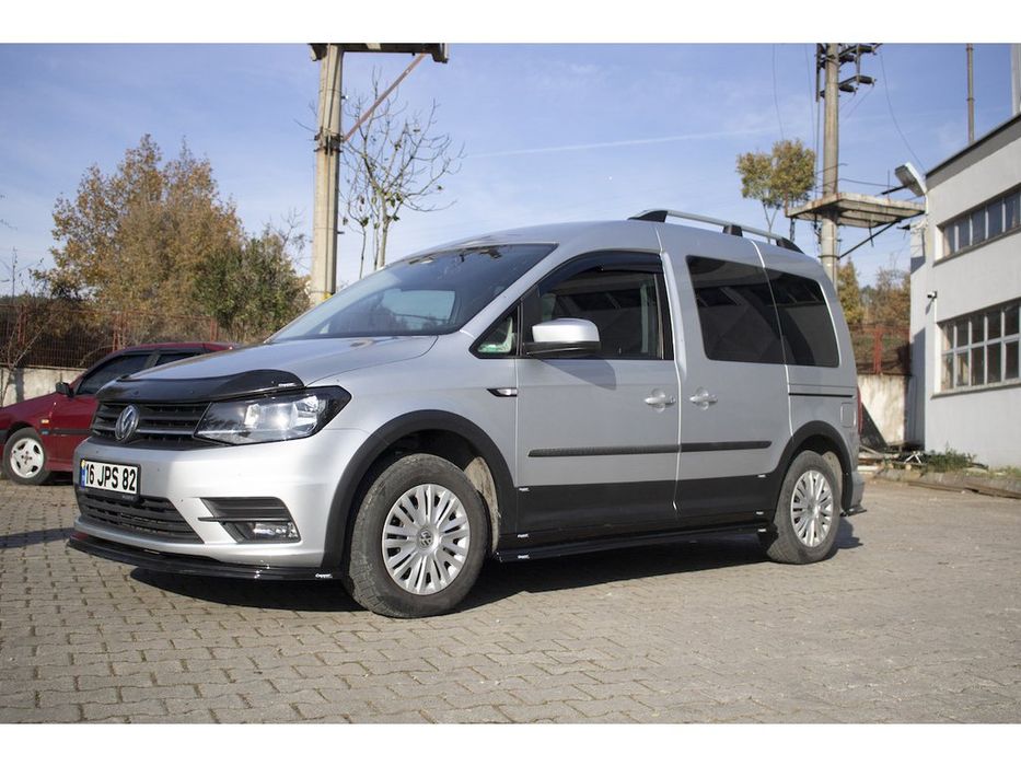 Volkswagen Caddy 2015+ Дефлектор капота (мухобойка) EuroCap