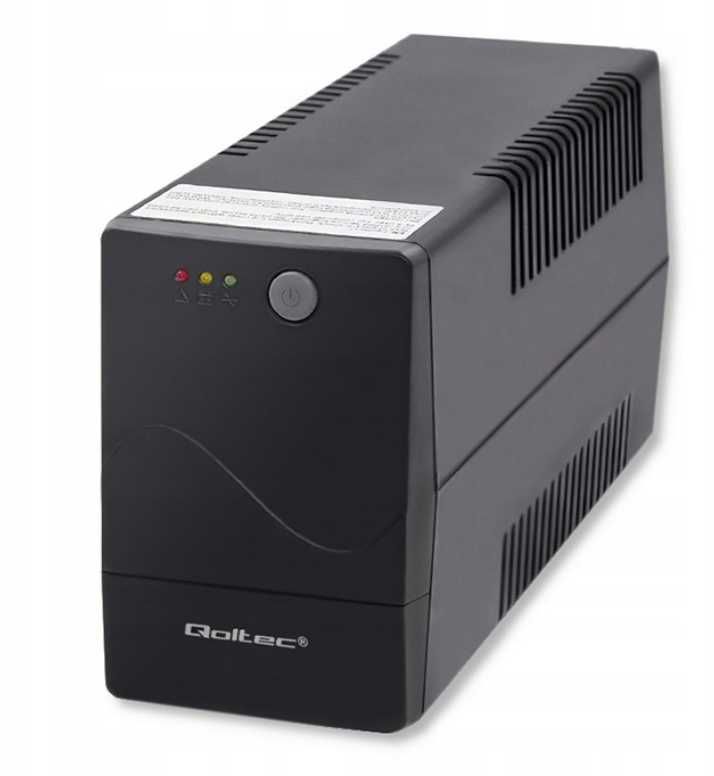 ДБЖ UPS новий Qoltec 1000 В.А 600w Аварійне джерело живлення