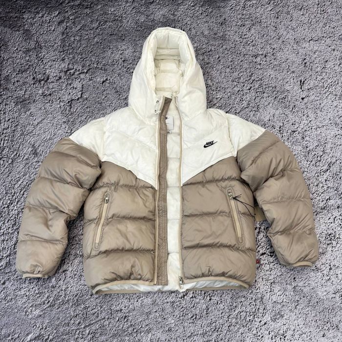 Пуховик Nike Storm Fit бежевий/куртка зимова найк шторм фіт/nike шторм