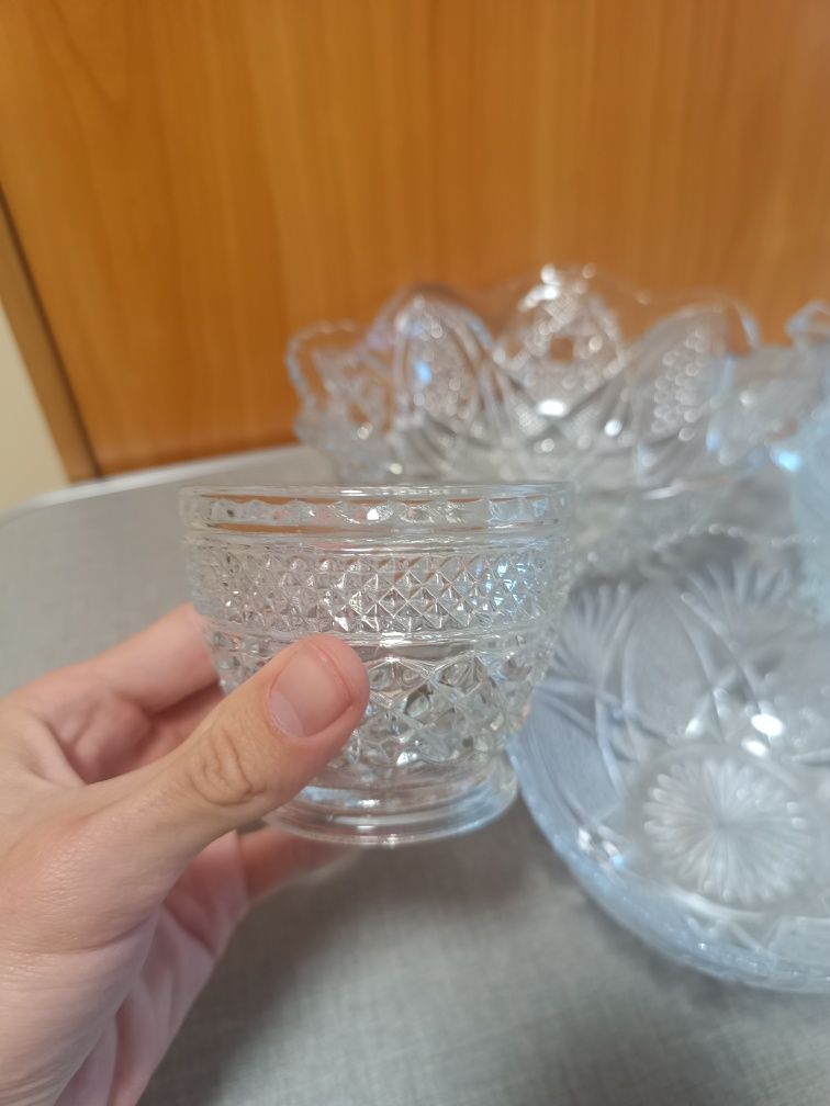 Сервиз стеклянный, винтажный СССР, набор