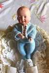 Boneco Kestner 1945 com berço