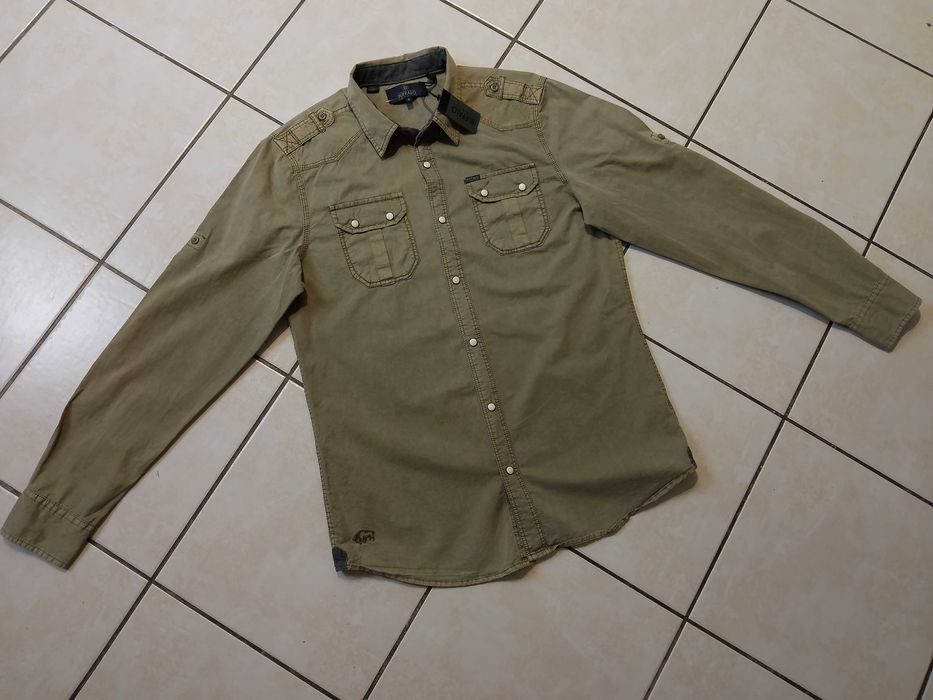 BUFFALO by D. Bitton USA - NOWA! z LOGO i Metkami Koszula Męska - M