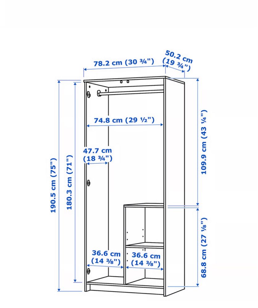 Ikea szafa Brimnes biała - rezerwacja do piatku