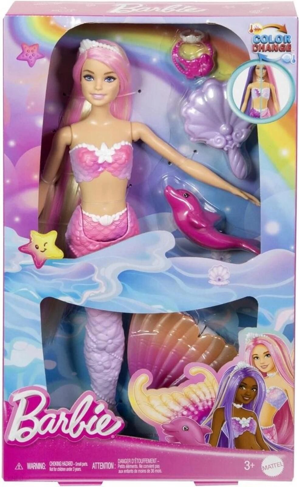 Barbie Malibu Syrenka HRP97 pudełko,193x334 mm
