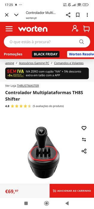 Shift trustmaster  como novo