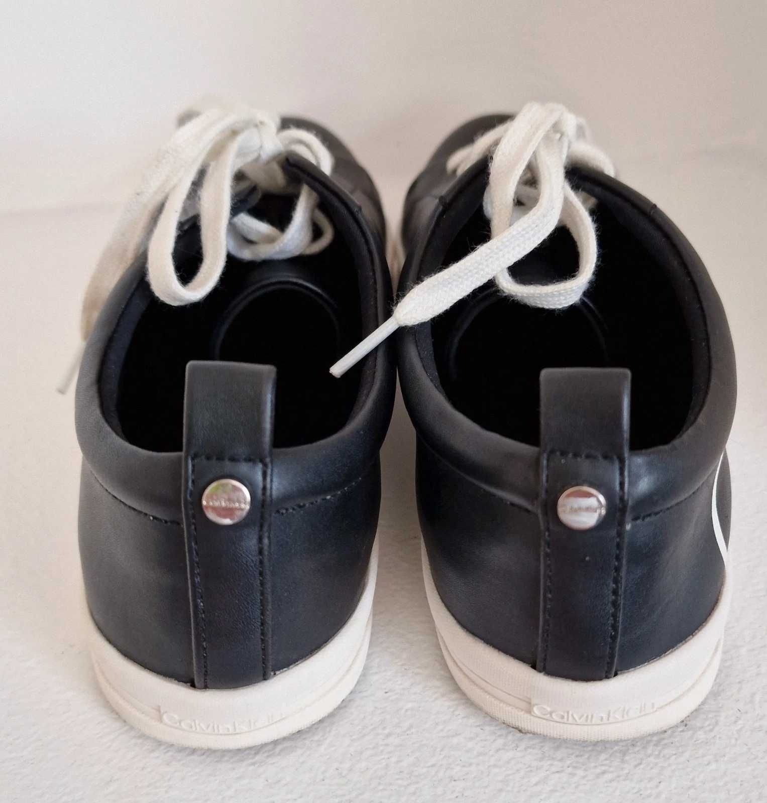 Calvin Klein rozm 39 czarne trampki