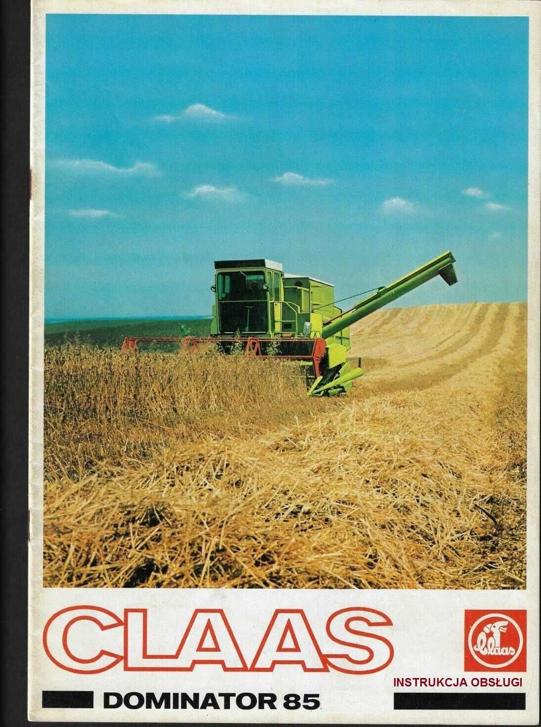 Instrukcja obsługi Claas Dominator 80; 85, 100; 105 j polski