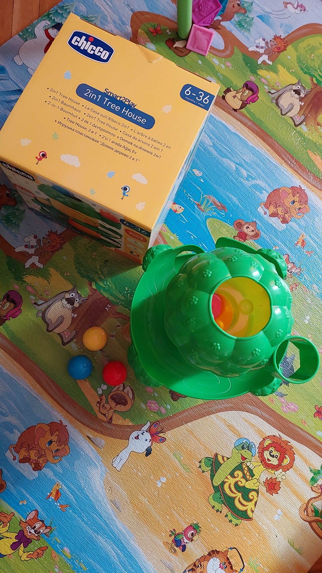 Chicco Игрушка-пирамидка 2 в 1 Дом на дереве