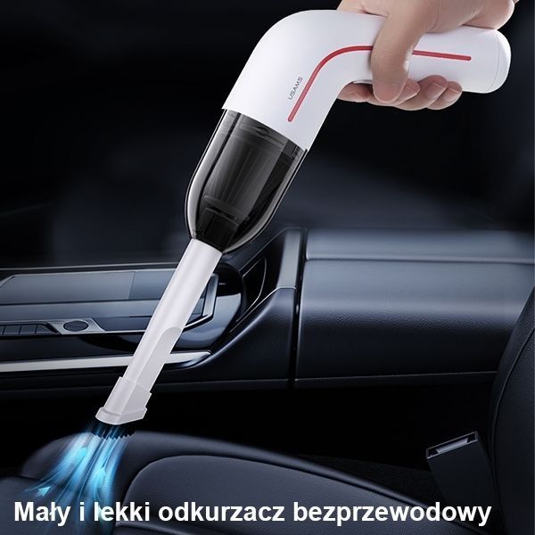 Usams Odkurzacz Mini Bezprzewodowy LEJ Series Biały / White Xcqzb25301