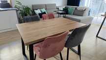 Solidny stół w stylu loft 120x80
