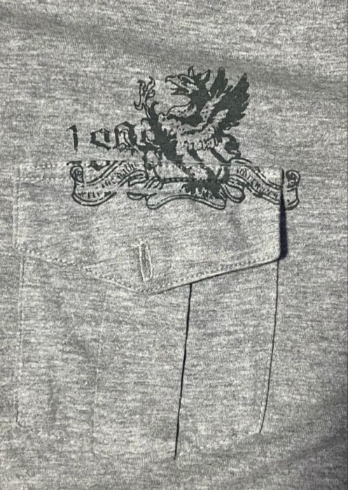 Szara Koszulka polo z nadrukami