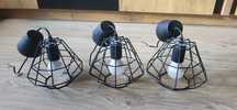 3 x lampa loft, żyrandol nowoczesny czarny