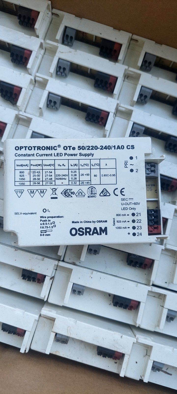52  SZTUKĘ. Osram  OTe 50/220-240/1 A0  CS
