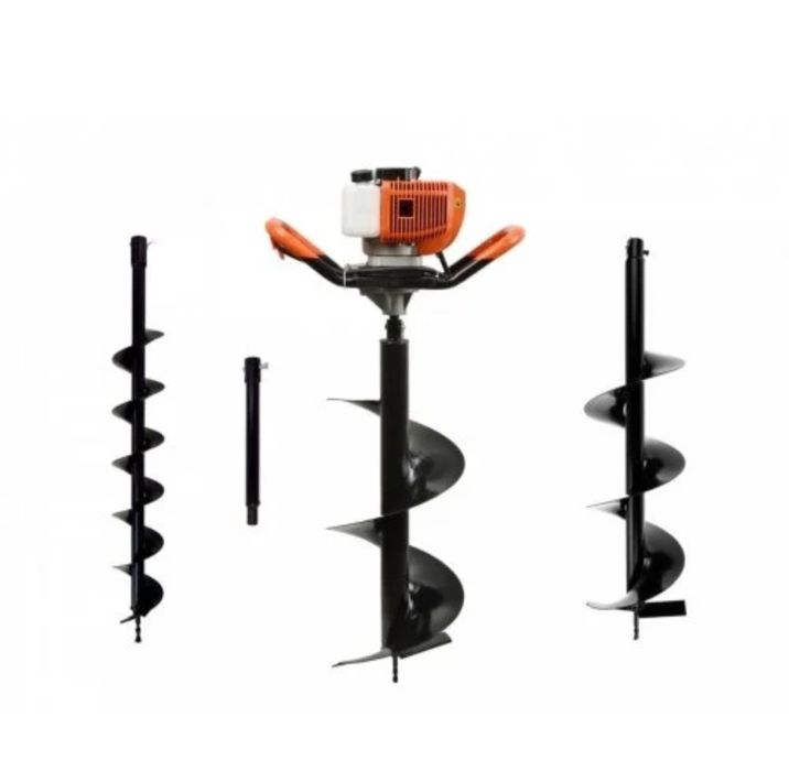 Świder spalinowy + wiertła(10cm,20cm,30cm) + adapter 50cm (1/4)