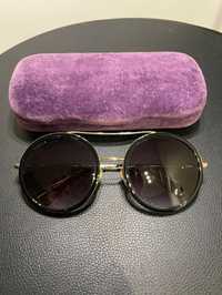 Gucci okulary przeciwsłoneczne złoto czarne