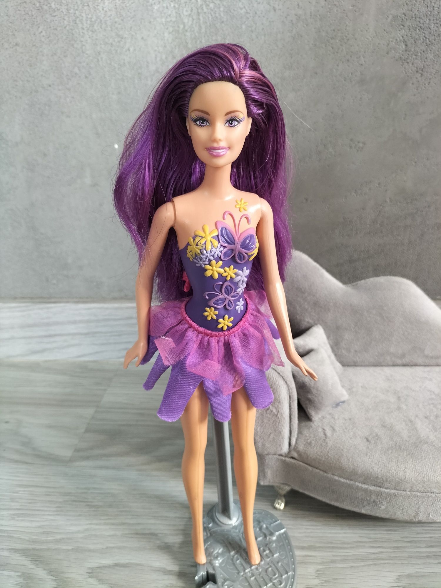 Lalka Barbie Fairy Tastic Princess P6564 Mattel 2008 Fioletowa  Wróżka