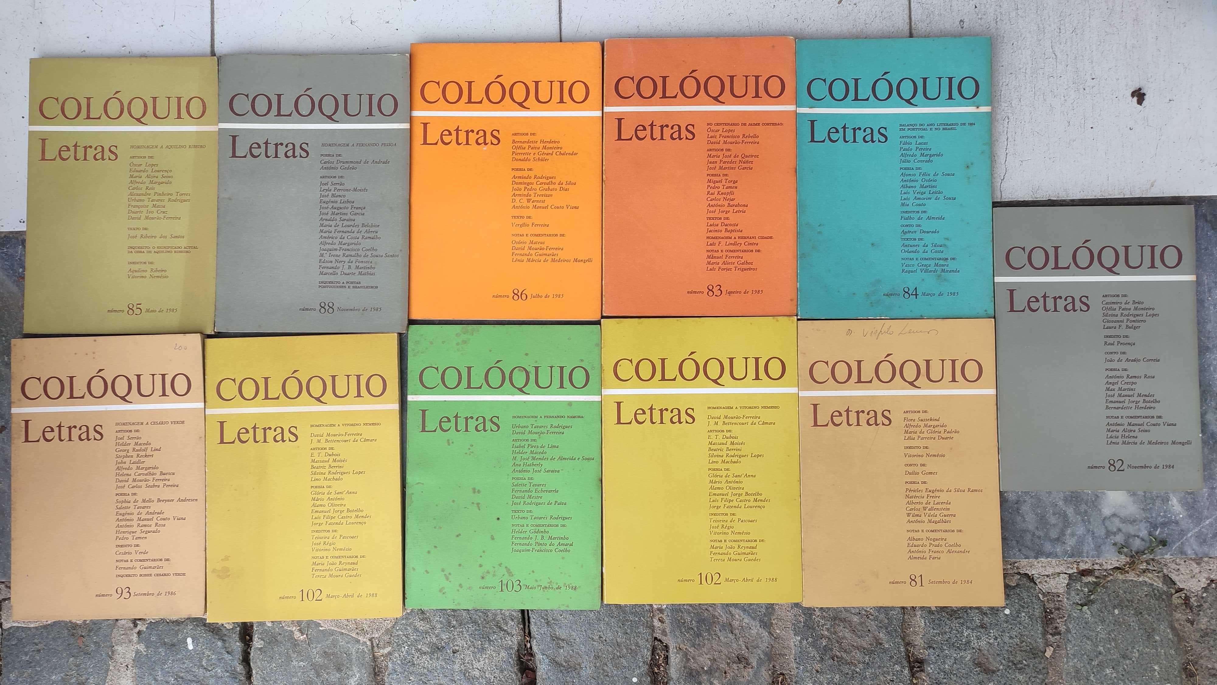 Lote 31 Revistas Colóquio de Letras - Anos 70 e 80