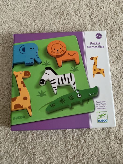 Djeco ukladanka/ puzzle ZOO drewniane
