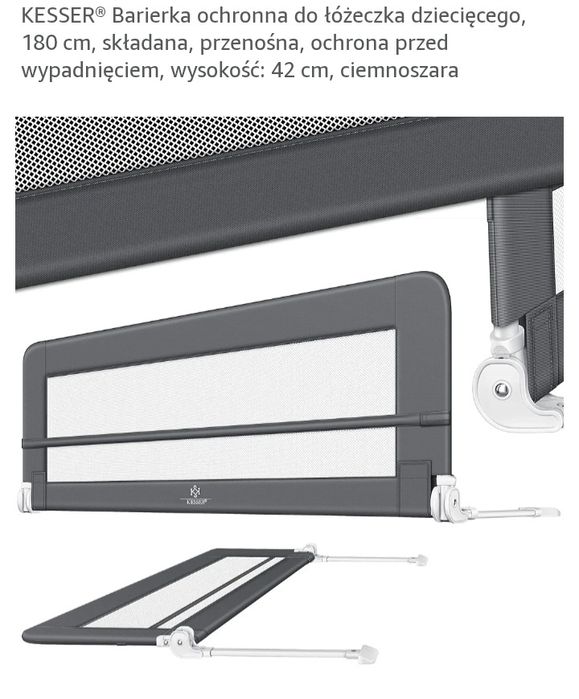 Barierka zabezpieczająca łóżko 180cm