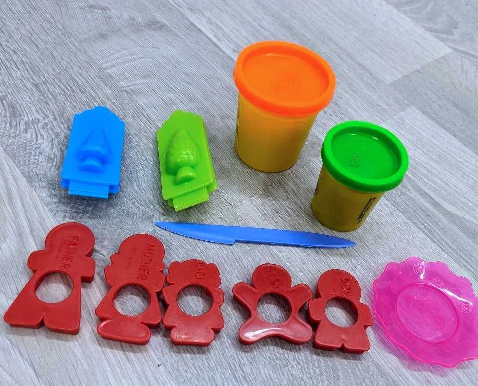 Набор деталей-прессов/формочек от Play Doh для игры с пластилином,14шт