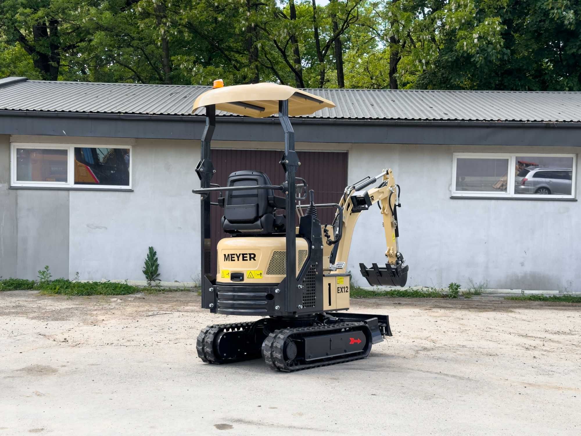 Minikoparka Meyer EX12 - silnik YANMAR, pompa PARKER jak JCB CAT