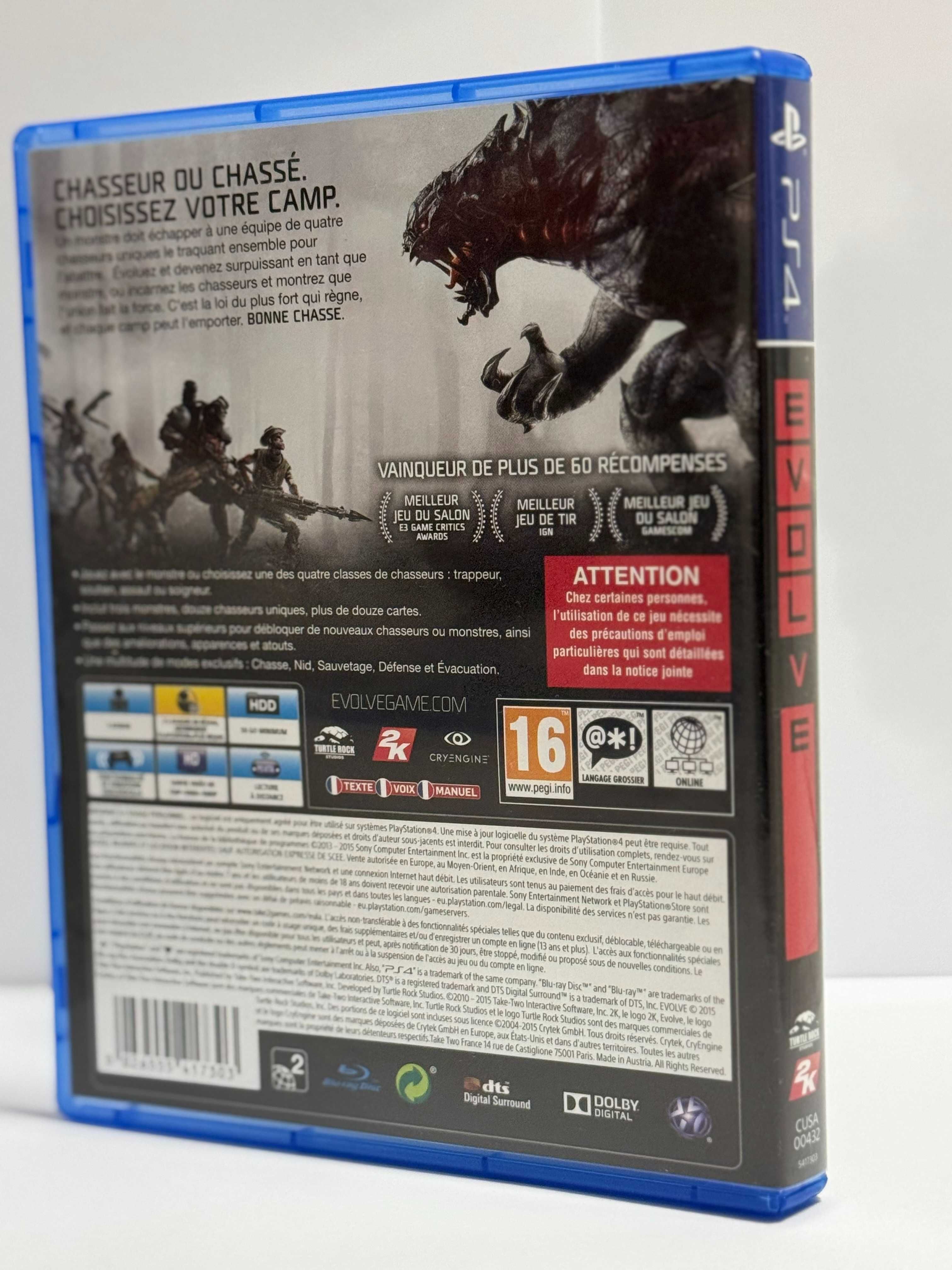 Gra Evolve na PS4, eng wersja, BDB STAN!