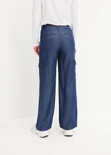 B.P.C spodnie jeansowe lyocell szeroka nogawka r.48