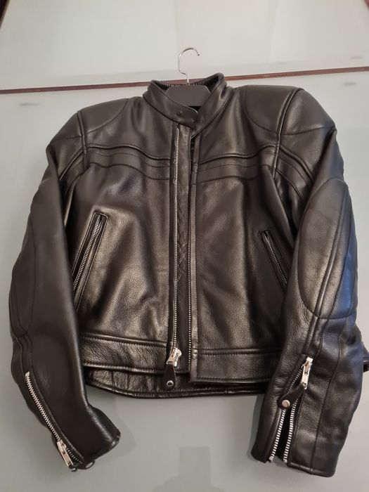 Casaco couro Motard casa das peles