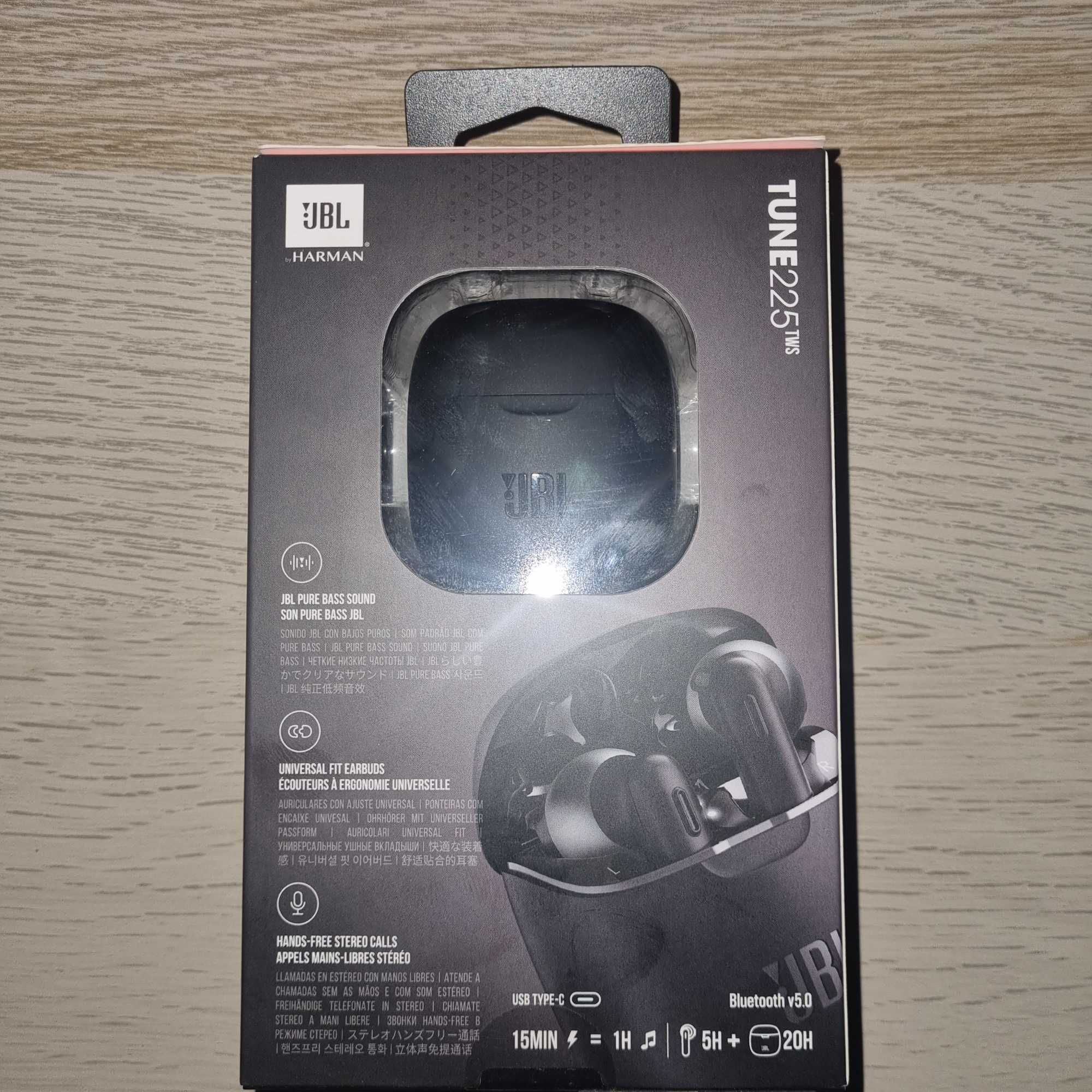 SŁUCHAWKI JBL TUNE225 TWS nowe z plombami