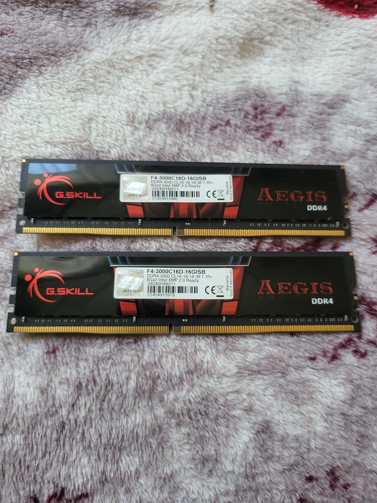 Оперативна пам'ять G Skill 16 GB (2x8GB) DDR4 3000 MHz