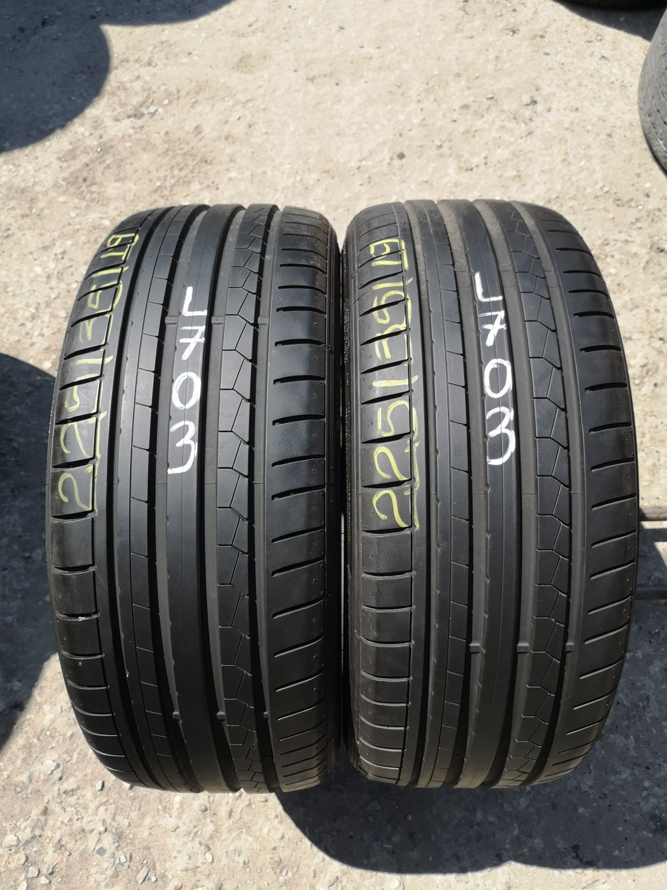 Opony letnie 225/35/19 Dunlop Runflat 2szt 6,8mm 2019r