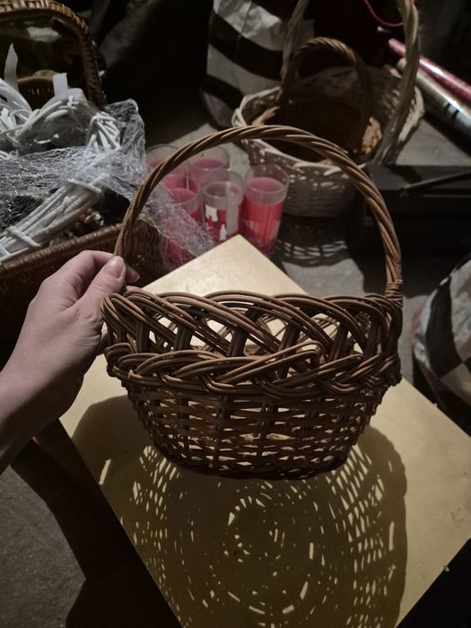 Zestaw koszyków wiklinowych