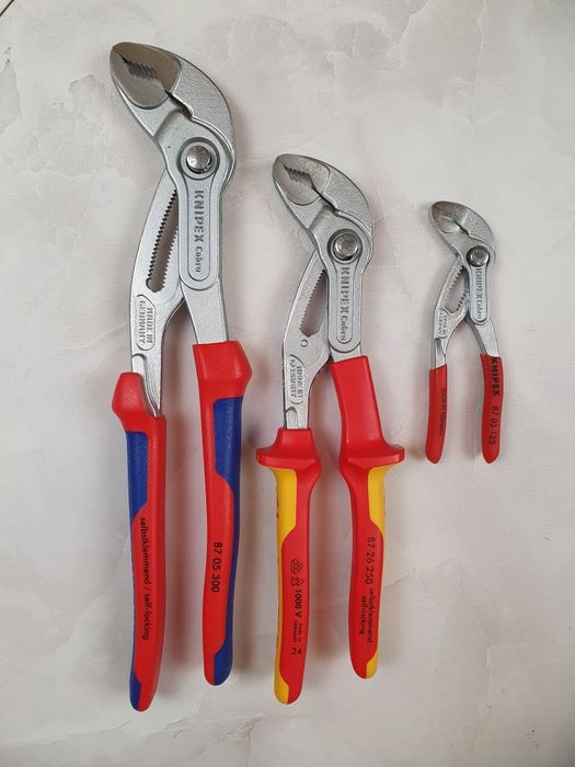 Knipex, клещи cobra, alligator, SmartGrip,RAPTOR.