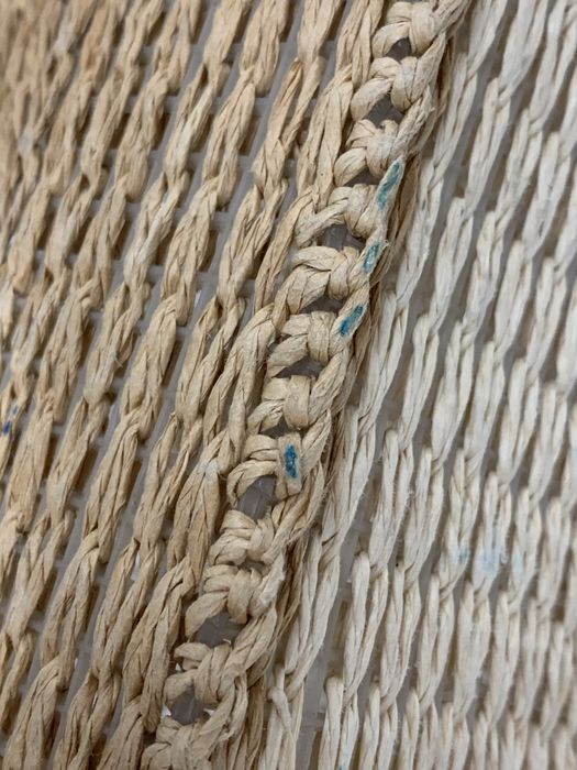 Torebka slomkowa koszyczek na lato wakacje bezowa mala lekka