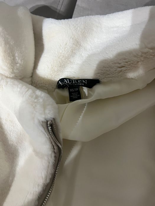 Ralph Lauren еко-шуба біла