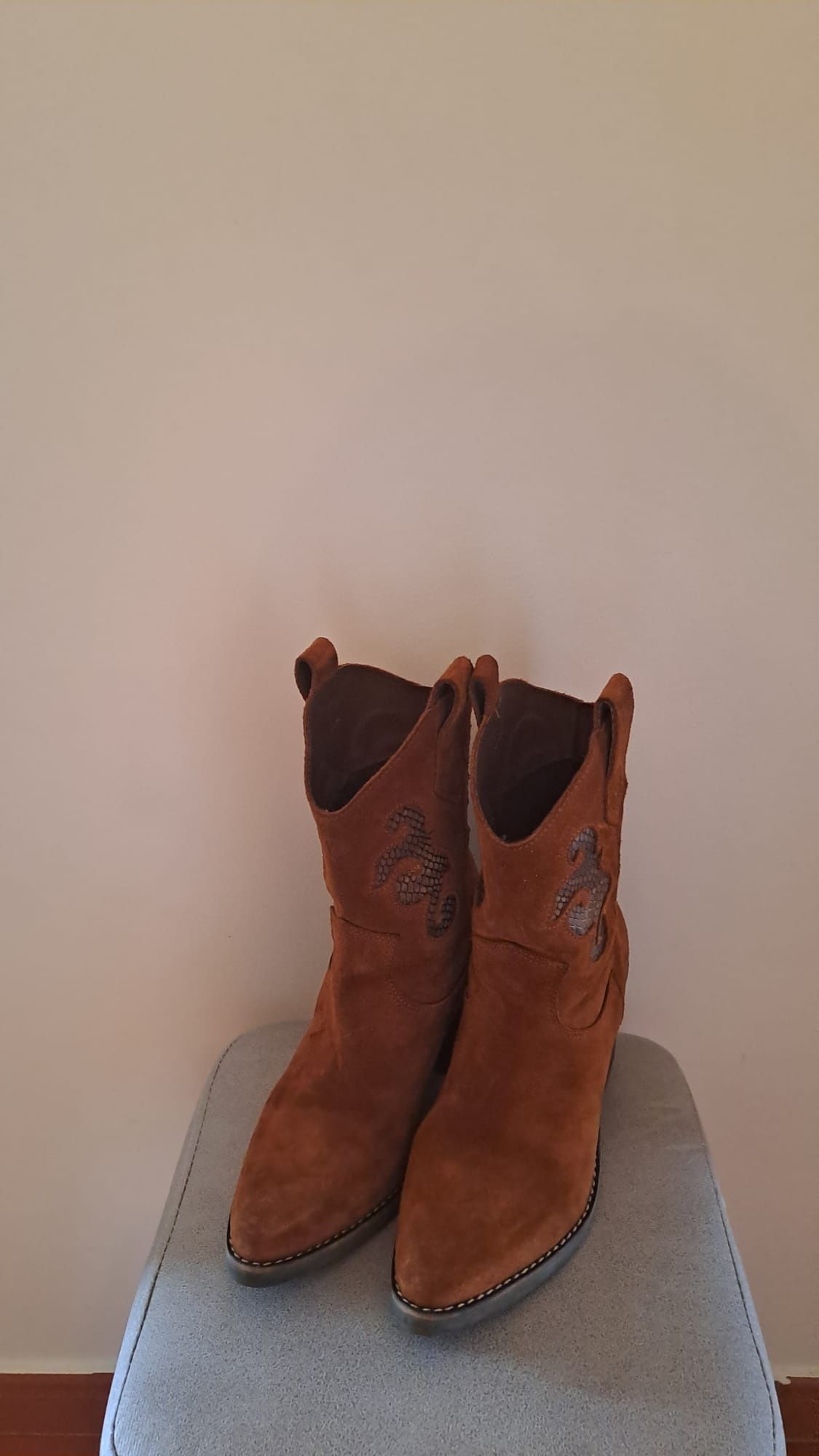 Botas texanas tam 38 novas Pele