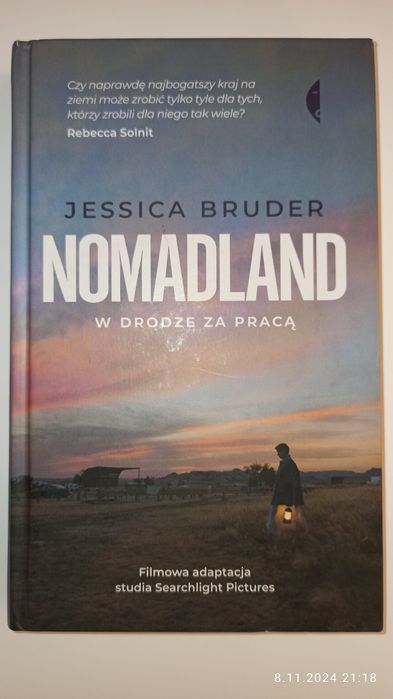 Nomadland J. Bruder tw. oprawa 280 str., nowa, za pół ceny, bestseller