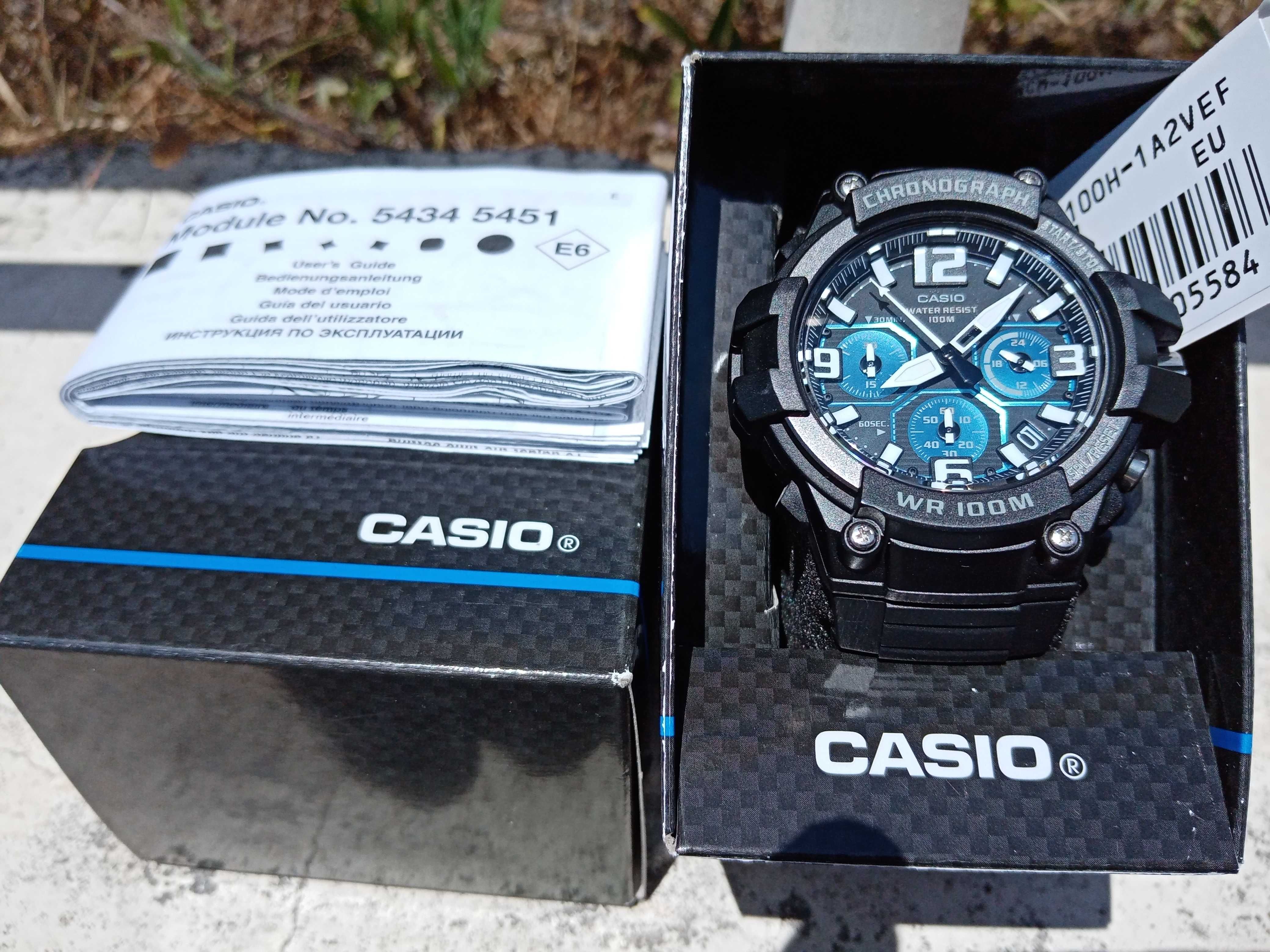 Casio MCW-100H-1A2VEF Pilot - Novo e Original