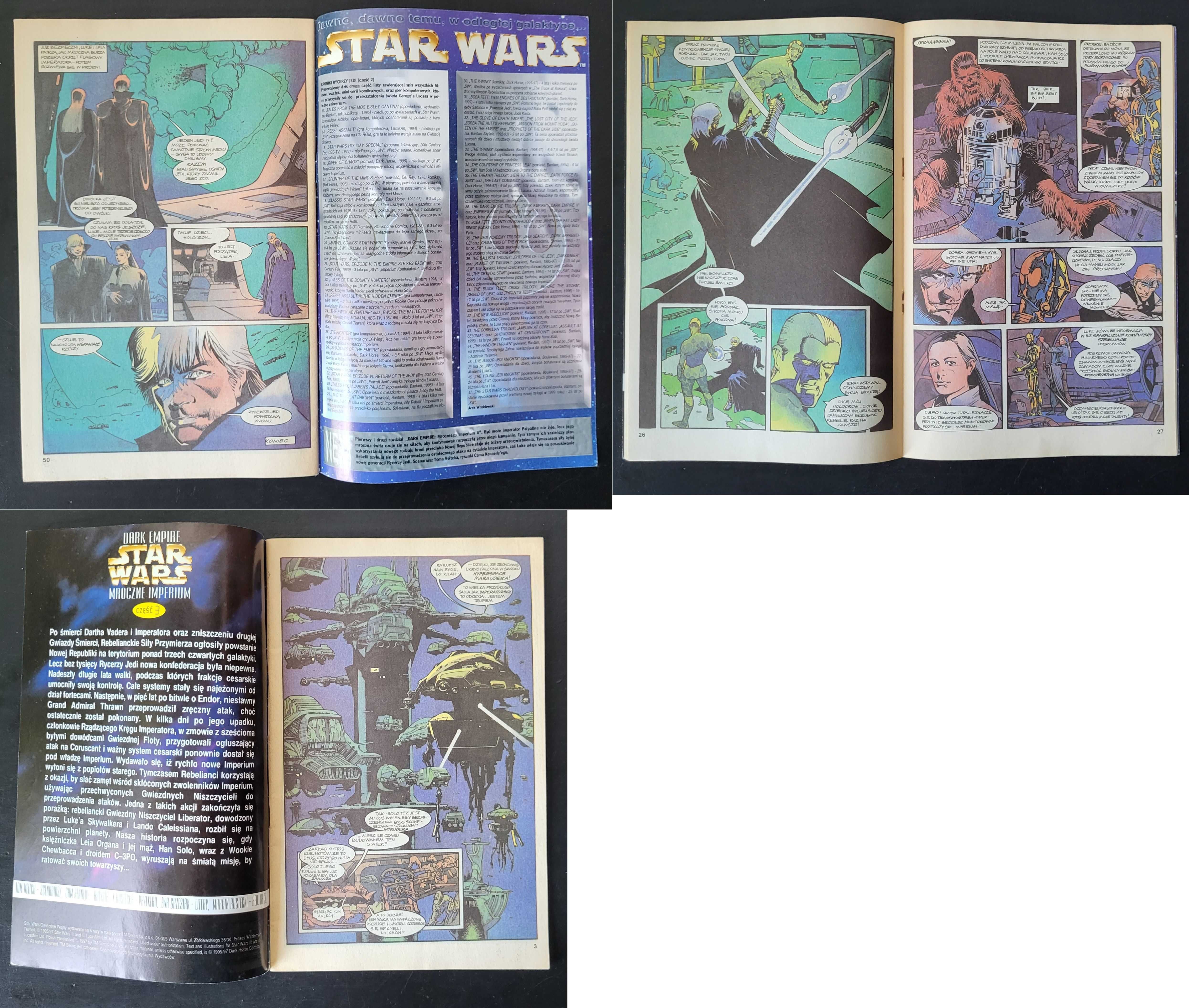 Star Wars Gwiezdne Wojny Dark Empire I i II (1-6) - Komiks TM-Semic