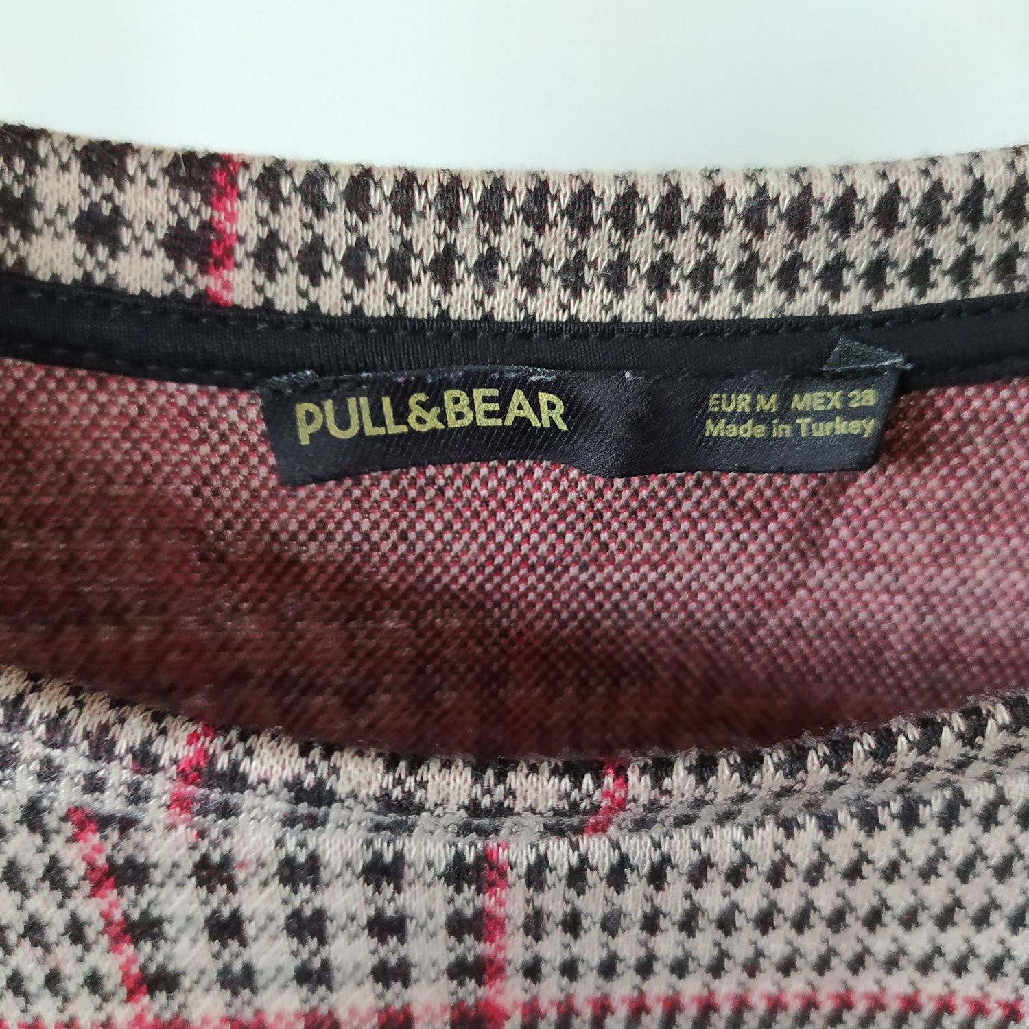 Sukienka w kratkę, PULL&BEAR, rozmiar M (38)