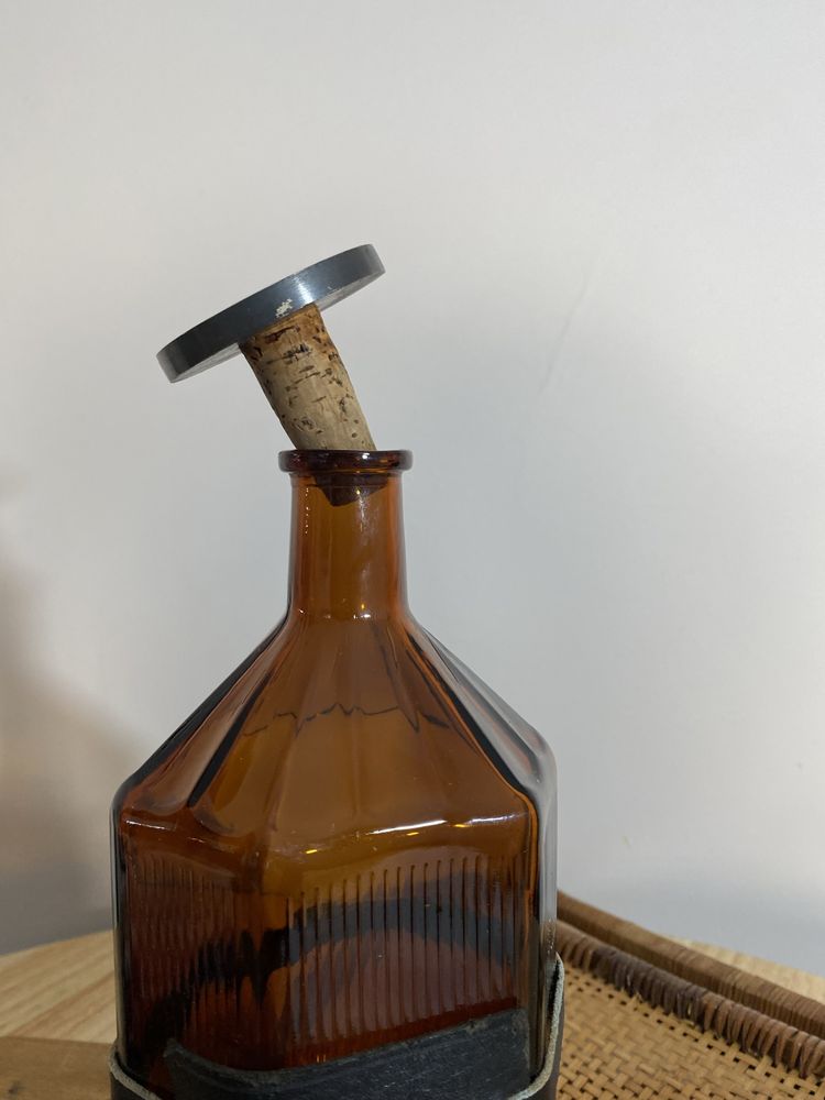 Dekoracyjna duża butelka/wazon Vintage, szkło  1000ml