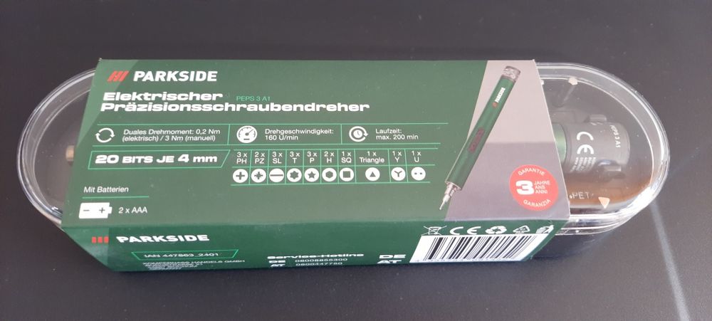 Elektryczny śrubokręt Parkside