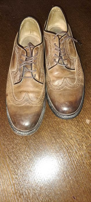 Чоловічі брогі шкіряні