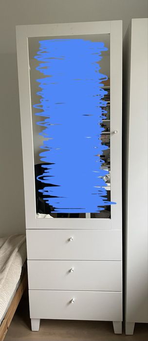 Regał Besta z szufladami i lustem wys 190