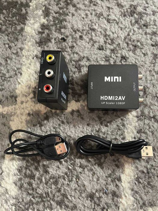 Конвертер переходник MINI AV в HDMI | HDMI в AV (RCA)