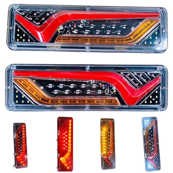 Фонарь led задний, Стопы для грузовиков, бегущий поворотник 12-24